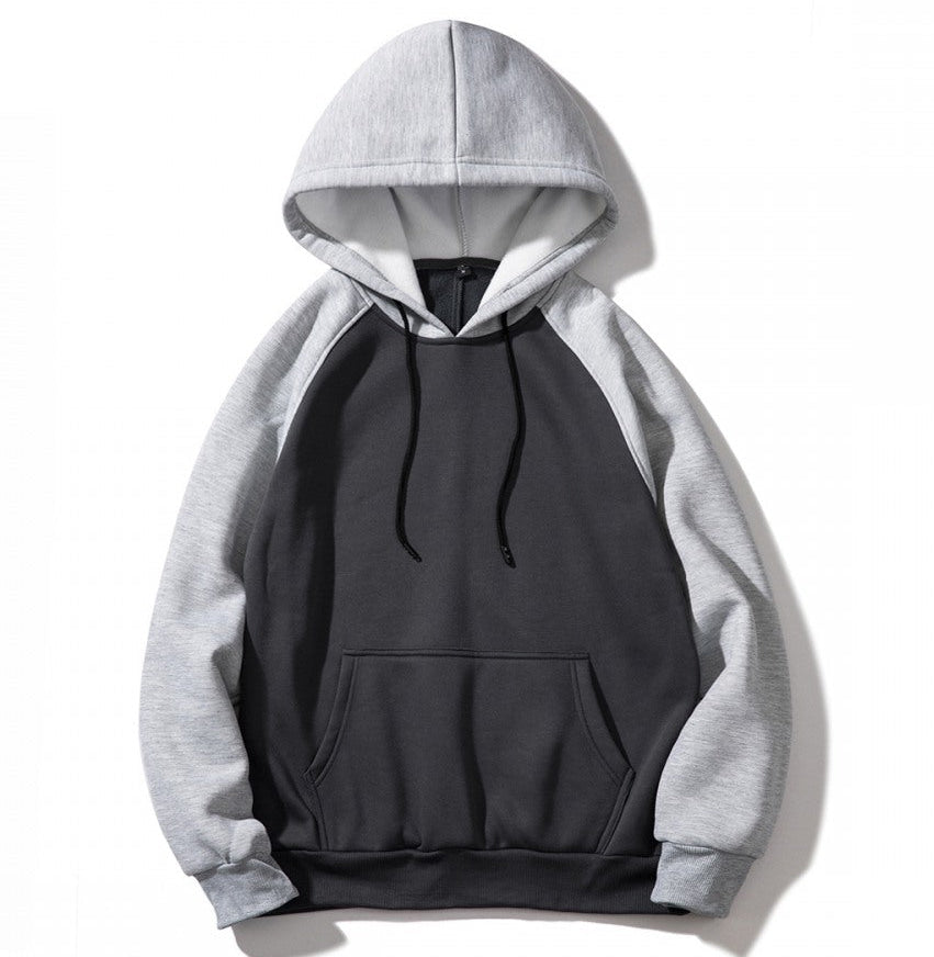 Men's Hooded Printing Color Stitching Hoodie