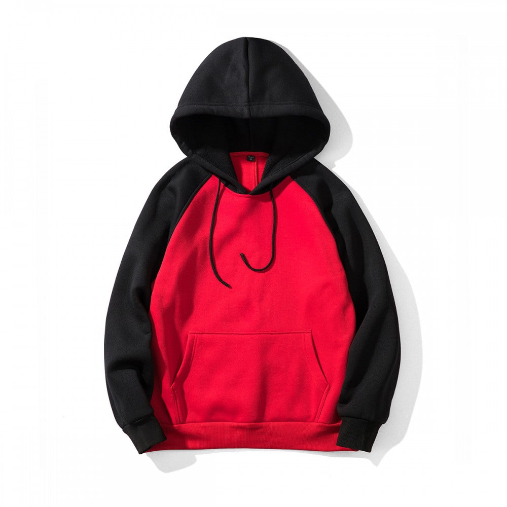Men's Hooded Printing Color Stitching Hoodie